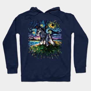 Standard Schnauzer Night (Splash Version) Hoodie